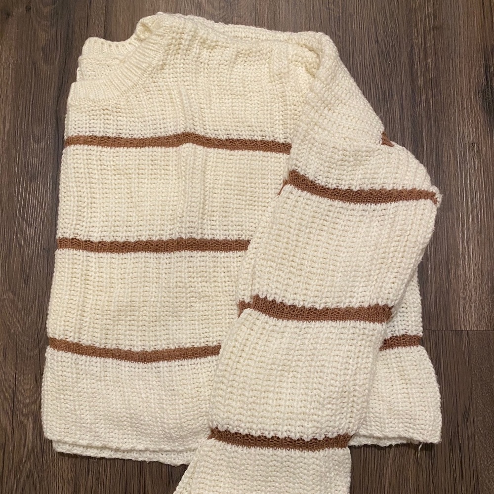 Striped Cropped Sweater